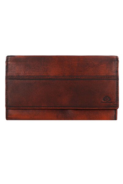 Greenburry Destressed Geldbörse RFID Schutz Leder 18.5 cm