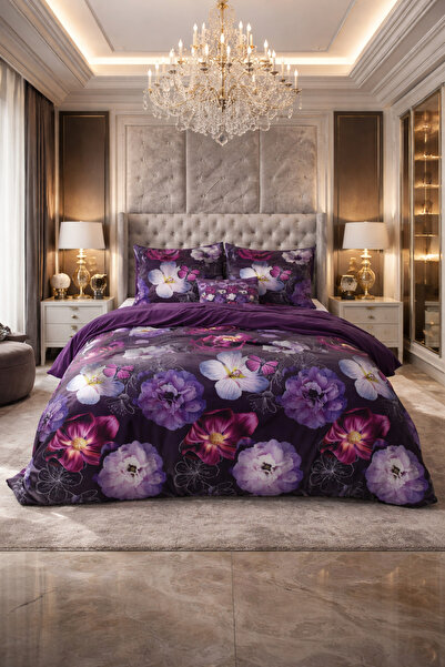 Sleeptime Bed linen, Sleeptime, for 2 people, Cotton and Polyester, Elegance Magic Flower 200x220 cm