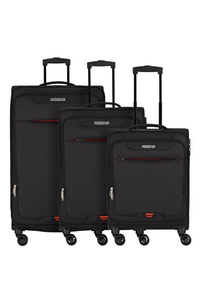 American Tourister Street Roll 4 Rollen Kofferset 3-teilig mit Dehnfalte