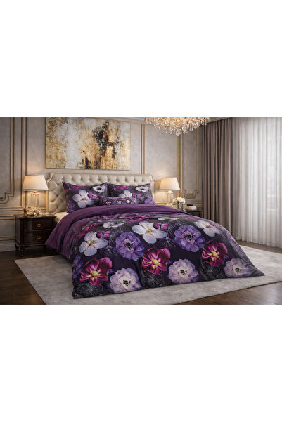 Sleeptime Lenjerie de pat, Sleeptime, pentru 2 persoane, Bumbac si Poliester, Elegance Magic Flower 200x220 cm