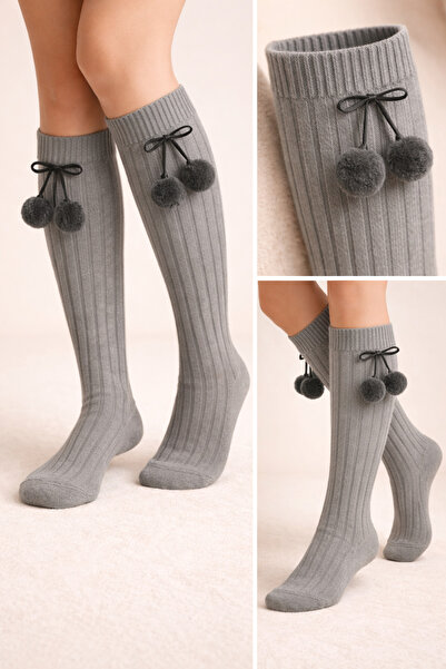 Katia&Bony Детски чорапи за мажоретки Сиви