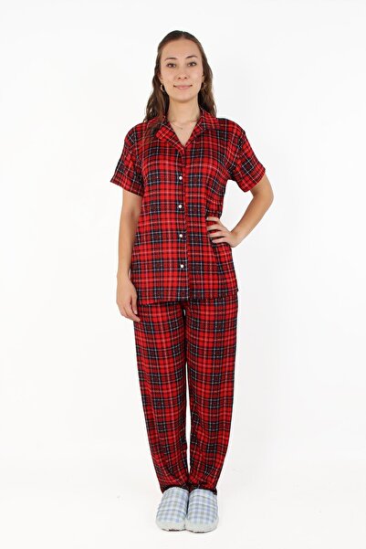 Mckanzie 15669 Σετ πιτζάμες με κοντό μανίκι με γιακά πουκάμισο Pegasus με μακ...