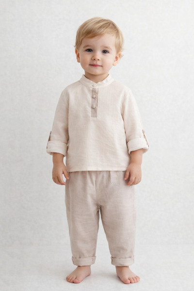 Tongs Baby Boys 100% Cotton Casual 2-Piece Set - Breathable Fabric