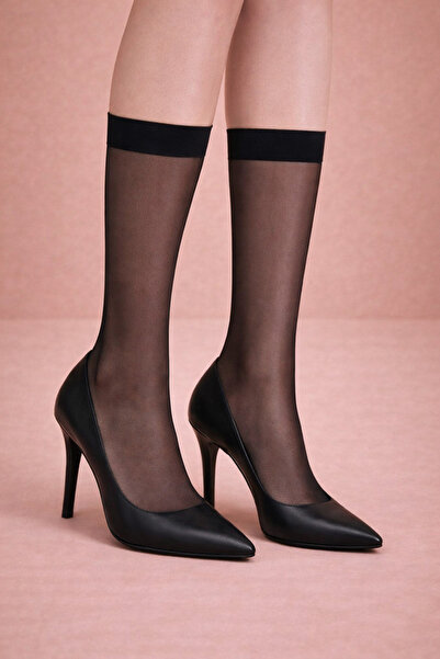 Katia&Bony Дамски чорапи до коляното 15 дена черни