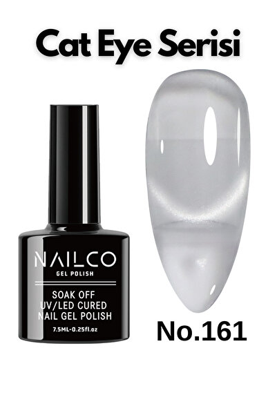 Naıl Co Uv Led Kalıcı Oje 7.5 ml Kedi Gözü Cat Eye Magnetik Seri Nailco 161