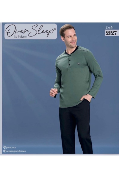Over Sleep by Poleren Men's Cotton Pjama Suit