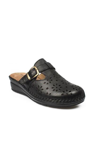 Forelli Cary Tam Ortopedik Hakiki Deri Önü Kapalı Kadın Terlik