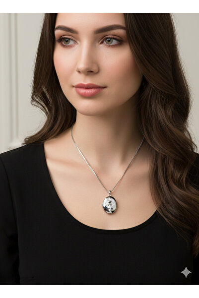 Çelik Bessence Far City Alya Necklace Phoenix Bird - Openable, with Zircon St...