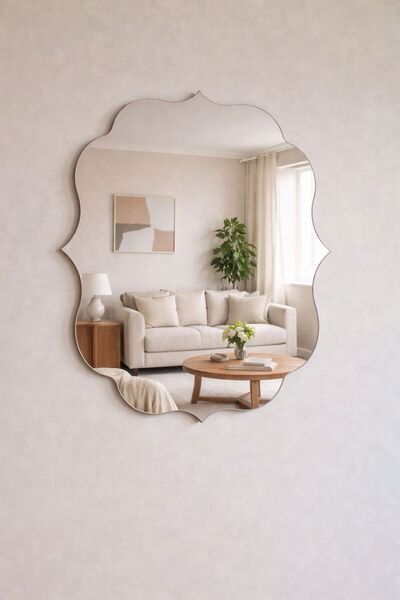 Ahsen glass Duvar Aynası,Asimetrik Ayna,Banyo Aynası,Dekoratif Ayna