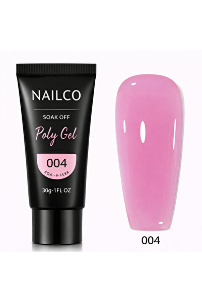 Naıl Co Polygel Protez Tırnak Üst Form Jel Polijel 30 ml No: 04