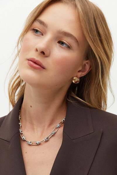 AKSWSUAR Boncuklu Halka Kolye