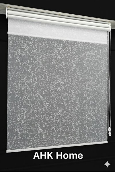 AHK Bag Beauty AHK home Çift Mekanizmalı Tül + Stor Güneşlik Perde Çifti - Çi...