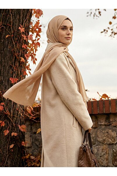 Tuva Şal Şal Jazz Crep Lurex - Bej închis - Tuva