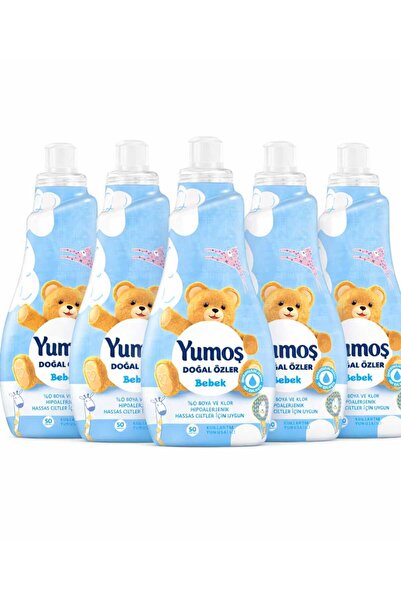 Yumoş Extra Doğal Özler Bebek Konsantre Yumuşatıcı 50 Yıkama 1200 ml (5 ADET)