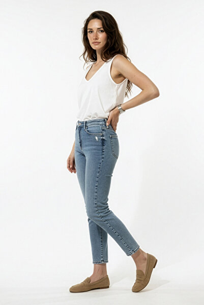 Mia Mavi Mom Kot Pantolon