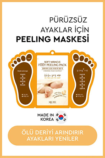 NOVAFACE Mjcare Miracle Foot Peeling Pack - Mjcare Çorap Tipi Ayak Peeling Ma...