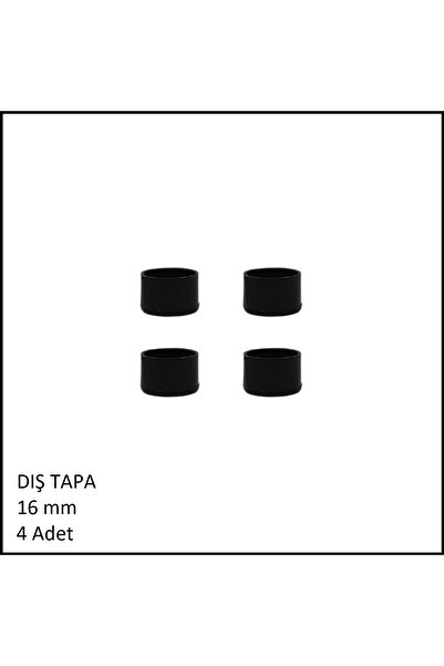 Adilon Pls Düz Tapa Dış 16 Mm 4 Adet