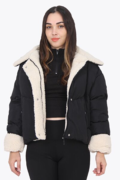 Mckanzie Y-0152 Palton gonflabil din pluș cu mâneci și guler