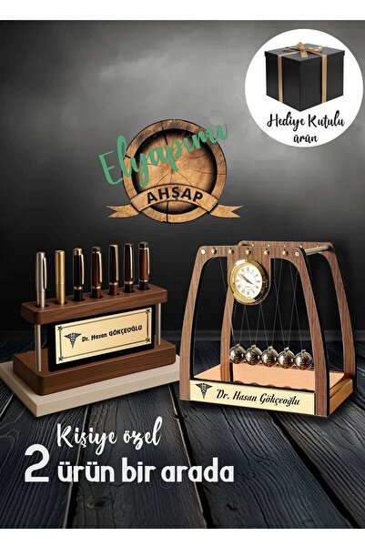 Genel Markalar Masa Üstü Denge Topları Saatli Orta Boy