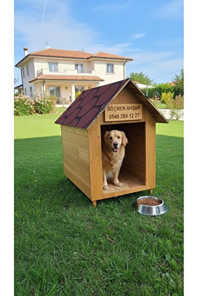 worldofwood Köpekler Için Doğal Ahşap Kulübe Dış Mekan Köpek Evi