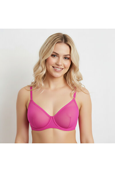 BONBON Women's Tulle Transparent Underwire Bra Bb2055