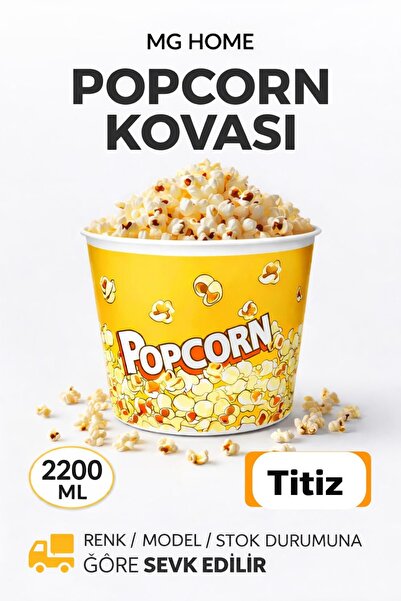 VENON 1 Adet 🍿 2200 ML 🍿Mısır Kovası Cips Kovası Popcorn Kasesi Plastik Kır...