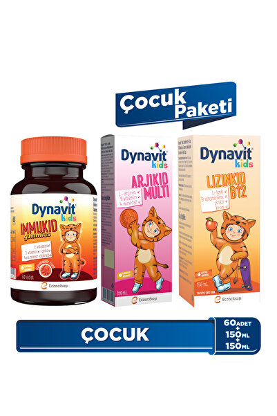 Dynavit Kids Immukid Gummies & Arjikid & Lizinkid - Çocuk Paketi