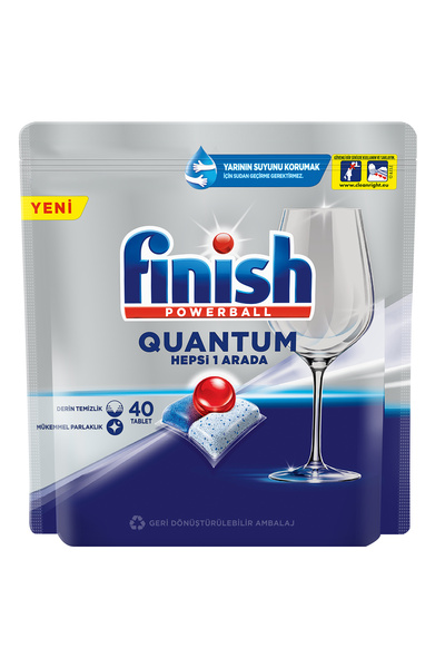 Finish Quantum Hepsi Bir Arada Bulaşık Makinesi Deterjanı Kapsül Tablet 40 Adet