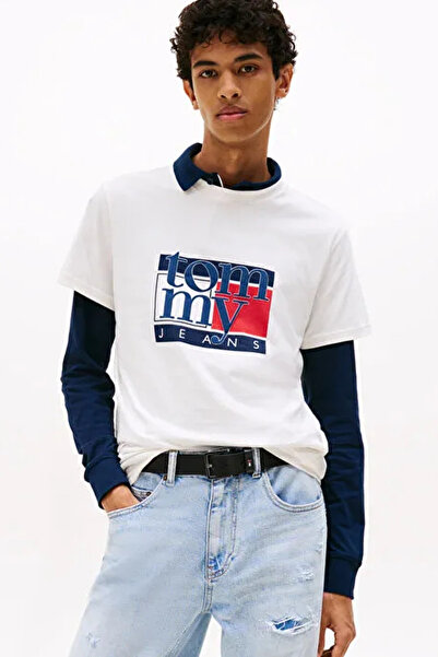 Tommy Hilfiger Tommy Hilfiger Men Ancient White Slim Rwb Flag Short Sleeve T-...