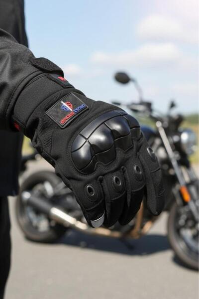 SINGLE SWORD Tactical Biker Gloves with Full Finger Touchscreen Capability Certified Internal and External Protection Support