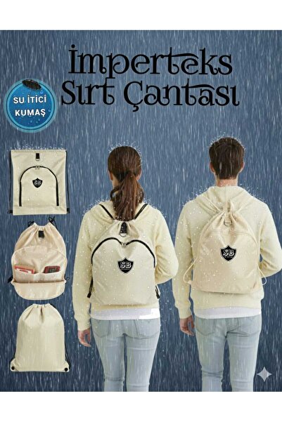 SEVBAGS Günlük Su Geçirmez Okul Yüzme Plaj Spor Fitnes Büzgülü Sırt Çantası