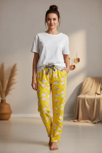 LİPARİS Γυναικεία πιτζάμα Liparis Viscon με μονό κάτω μέρος 5512