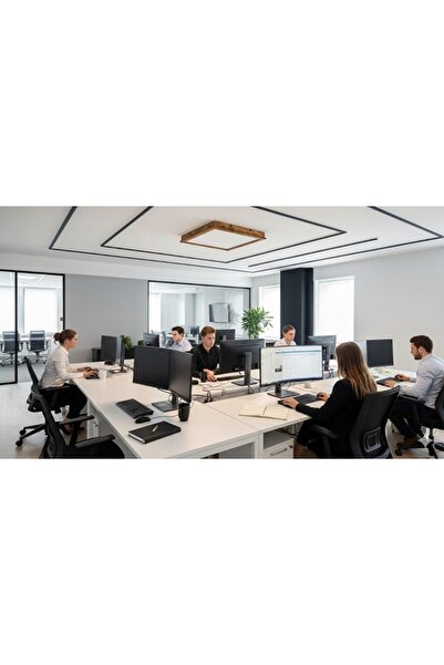 NzrWood Dekoratif Ahşap Eskitme 60 x 60 Led Panel Kasası