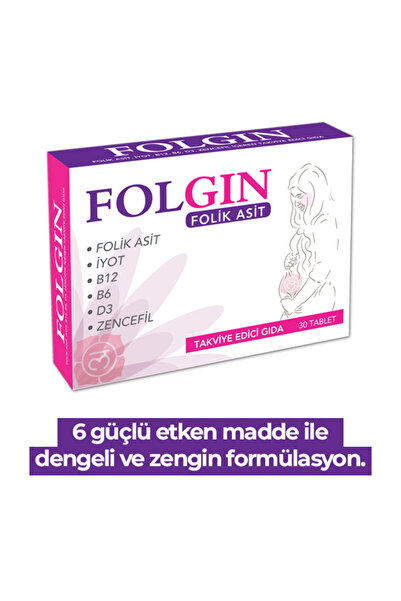 DNZ GLOBAL Folgin Folik Asit – 30 Kapsul | Kadın Sağlığı Ve Gebelik Sürecine ...