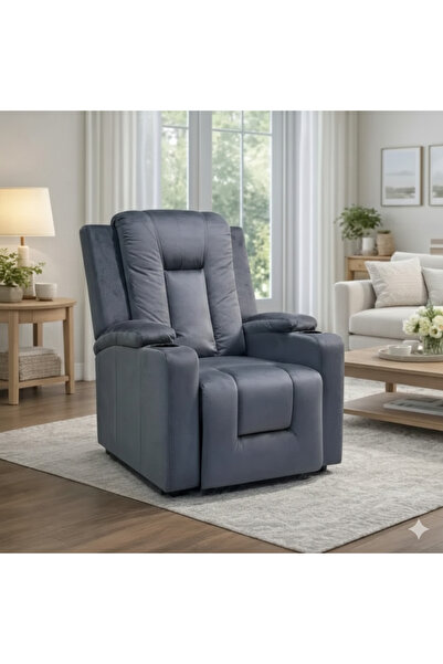 terndat كرسي استرخاء ثابت باللون الرمادي