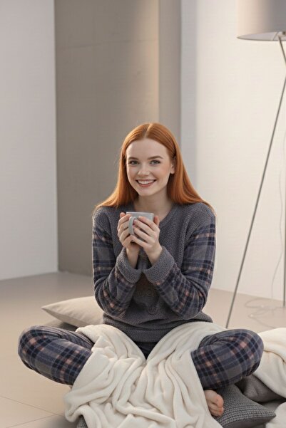 ROMEO LİFE 8030 SET PIJAMA POLAR DE IARNĂ