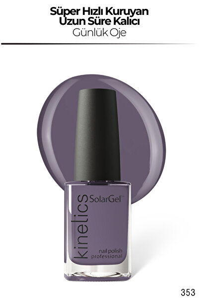 kinetics SolarGel Günlük Oje - Uzun Süre Kalıcı, Yoğun Pigment | #353 VAGABON...