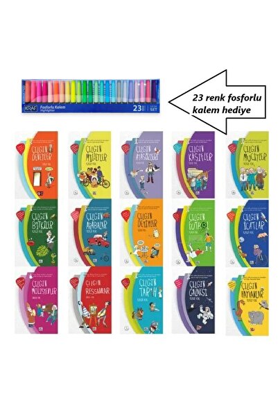 Nesil Yayınları Genç Nesil Çılgın Bilgiler Serisi 15 Kitap Yusuf Asal (23 REN...