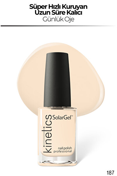 kinetics SolarGel Günlük Oje - Uzun Süre Kalıcı, Yoğun Pigment | #187 BE MİNE...