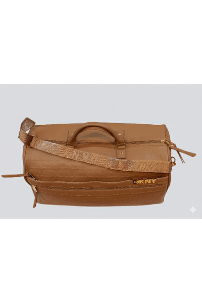 Dkny حقيبة سفر عمودية منقوشة للجنسين | عجلات خفيفة الوزن للغاية