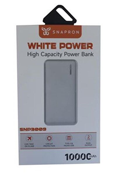 SNAPRON WHiTE POWER 10.000 Mah PowerBank