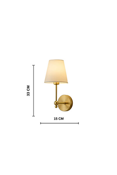 Fico Home Modern Peninsula Aplik Pilli Duvar Aplik Kablosuz Tak Kullan Duvar Aplik Eskitme Gold