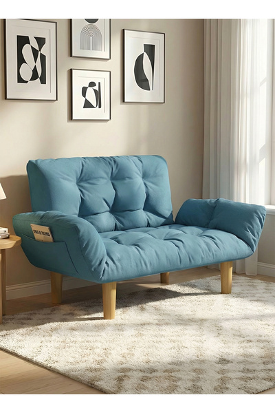 Taimi Seater Folding Sofa Bed, Adjustable Arms and Backrest, For Living Room,...