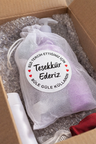 EcoNest Kraft Sticker – Coated 3.7cm – Packaging Label – 108 Pieces