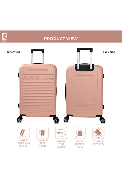 EAGLE EXPRESS Defender 24 Inch Hard Trolley - Rose Pink