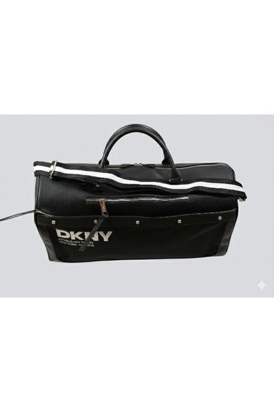 Dkny حقيبة سفر عمودية منقوشة للجنسين | عجلات خفيفة الوزن للغاية