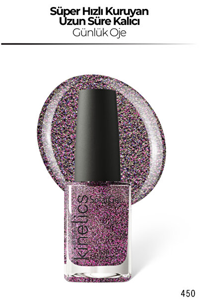 kinetics SolarGel Günlük Oje - Uzun Süre Kalıcı, Yoğun Pigment | #450 LETS MA...