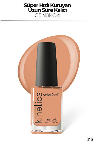 kinetics SolarGel Günlük Oje - Uzun Süre Kalıcı, Yoğun Pigment | #316 LACE PO...