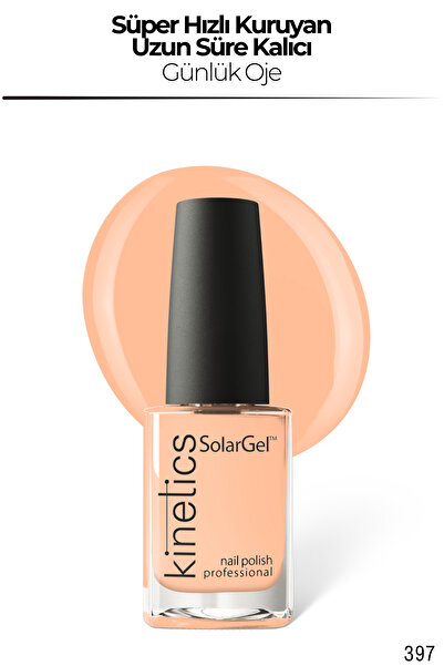 kinetics SolarGel Günlük Oje - Uzun Süre Kalıcı, Yoğun Pigment | #397 NO REGR...