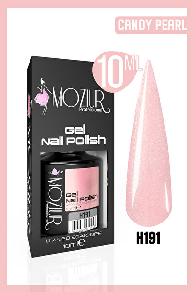MOZIUR Kalıcı Oje Uv Led H191 (Candy Pearl) 10ml